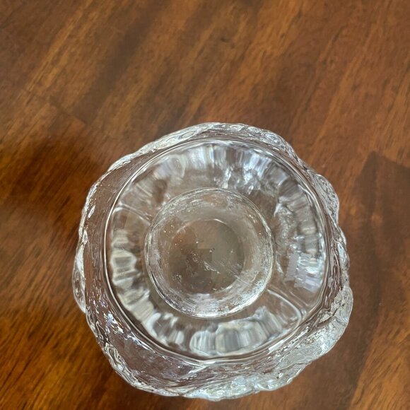 Vintage Kosta Boda Sweden Crystal Snowball Tea Votive Candle Holder Paperweight! - Picture 4 of 5